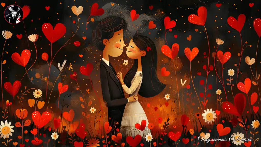 malfetto666 illustration captures a happy couple surrounded by c021bef0 3bf7 4ee9 98b4 851d7fa966ae