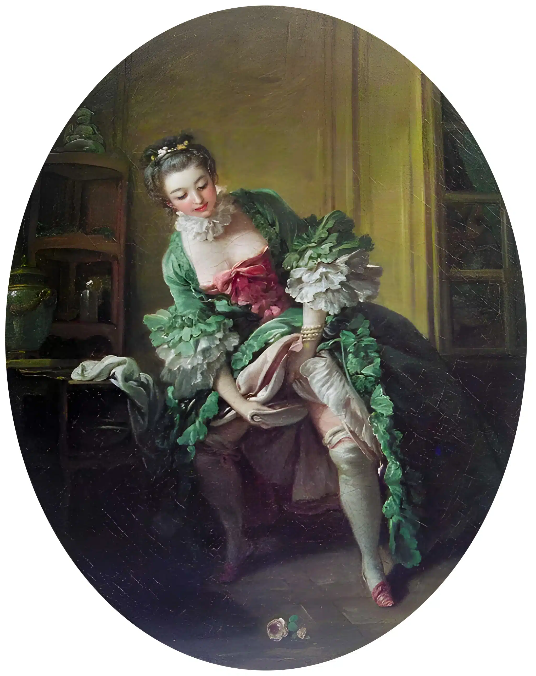 Франсуа Буше - дама с