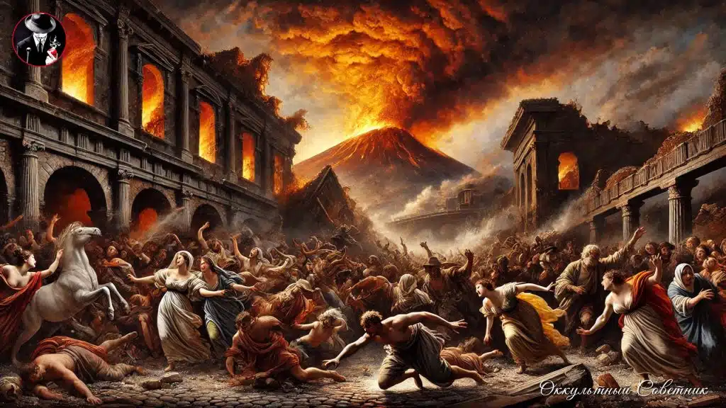 © Оккультный Советник Арт. ИИ Картина в стиле «Последний день Помпеи» Карла Брюллова