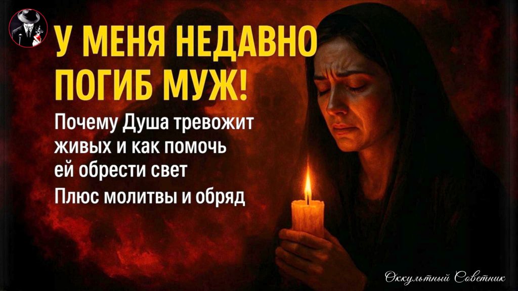 «У меня недавно погиб муж!» Почему Душа тревожит живых и как помочь ей обрести свет. Плюс молитвы и обряд. Часть 1