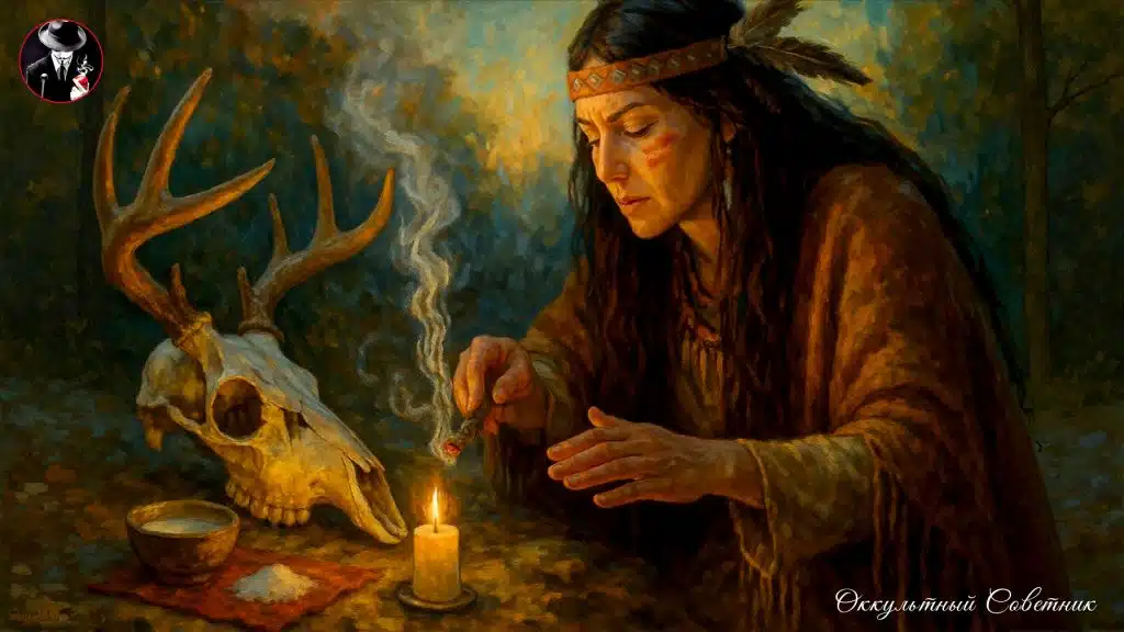Шаманский ритуал для освобождения духа животного перед использованием его костей в магии