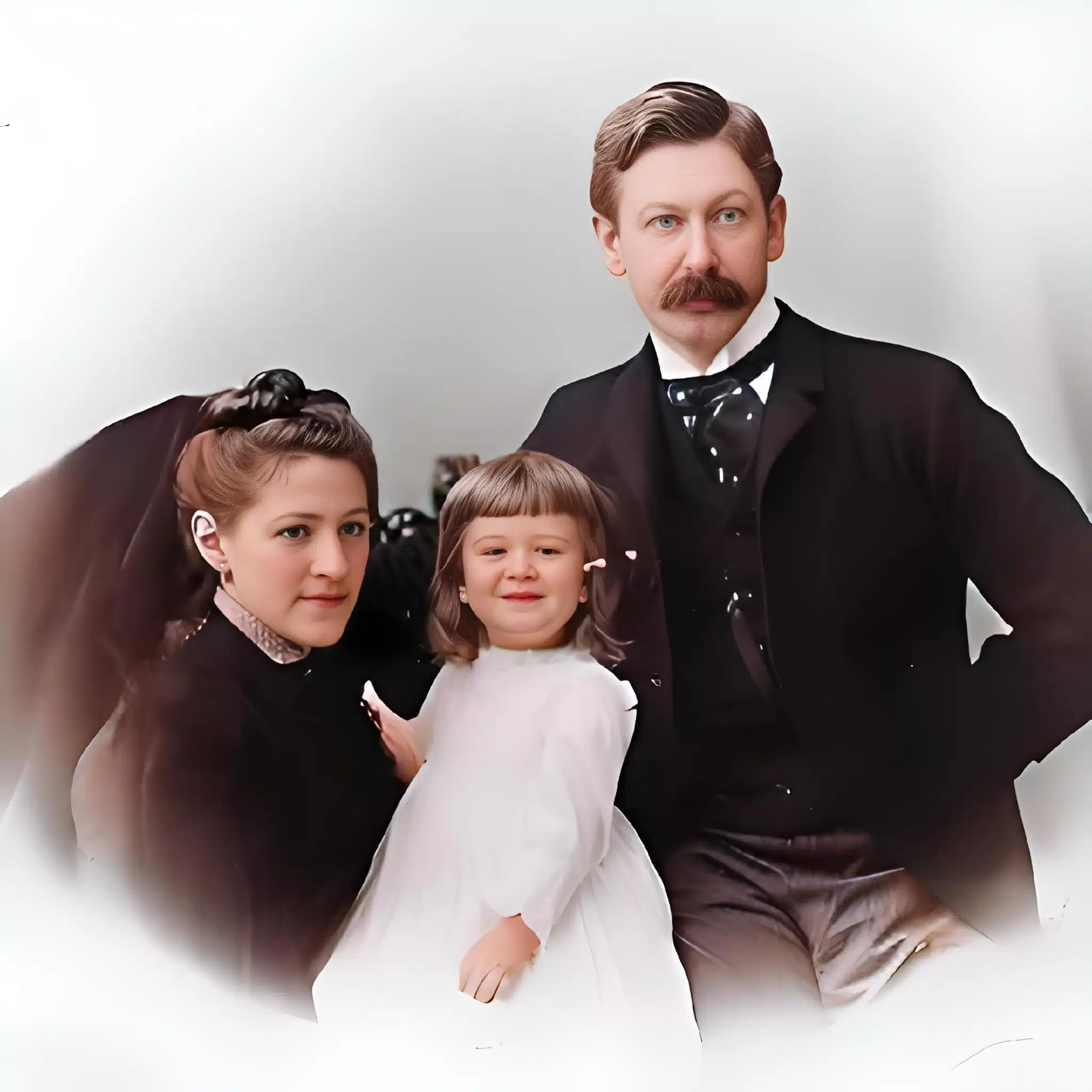 Родители и маленький Говард.