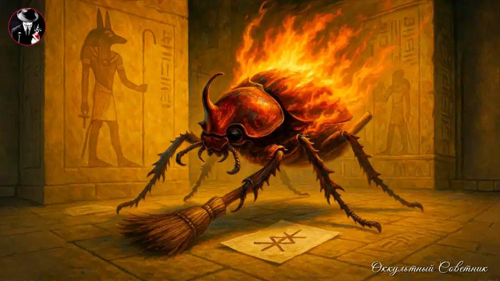 Руническая чистка помещений: став «Огненный скарабей»