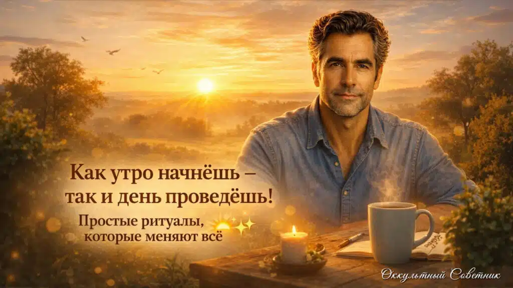 Как утро начнёшь — так и день проведёшь! Что делать, чтобы день сложился удачно. Простые ритуалы, которые меняют всё. ☀️✨🙏