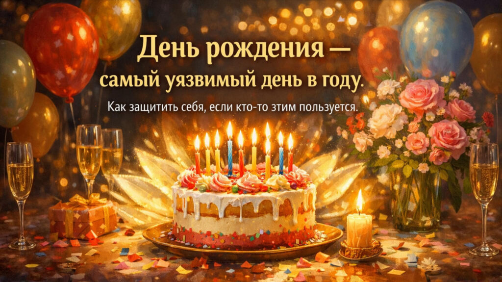 День рождения — самый уязвимый день в году. Как защитить себя, если кто-то этим пользуется