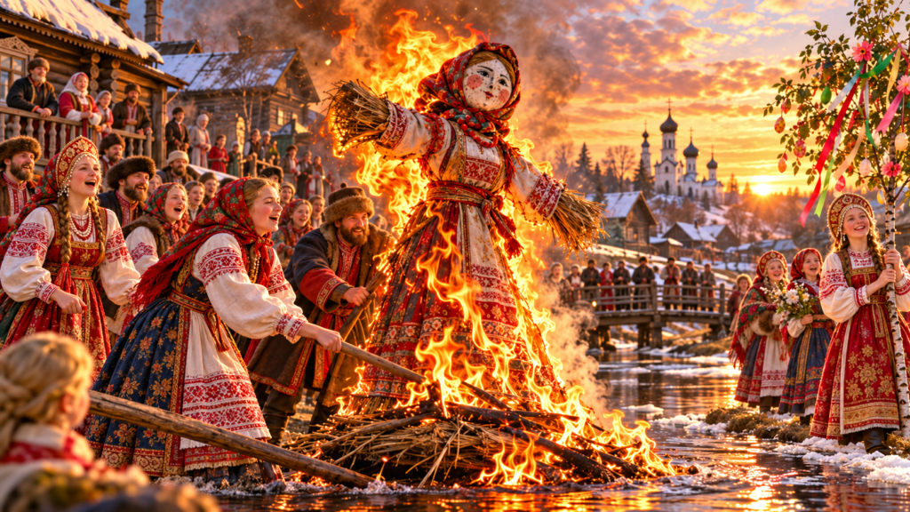 Марена. Смерть, которую на Руси каждую весну сжигают на костре и зовут Масленицей