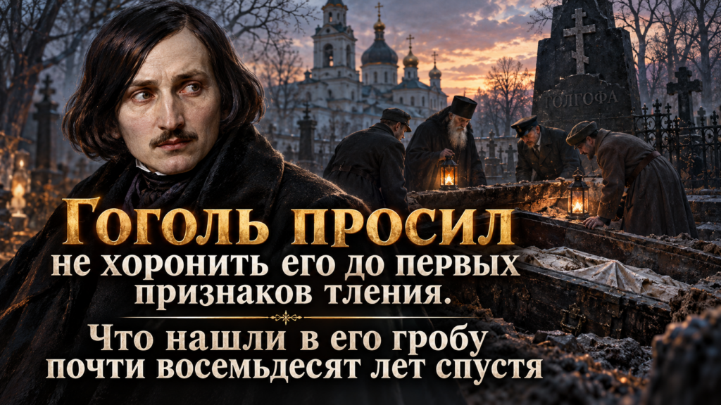 Гоголь просил не хоронить его до первых признаков тления. Что нашли в его гробу почти восемьдесят лет спустя